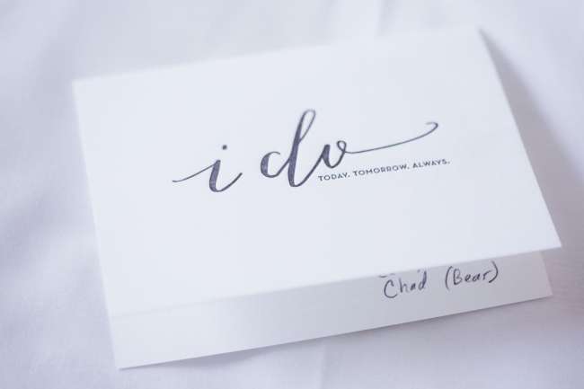 Letter from the Groom